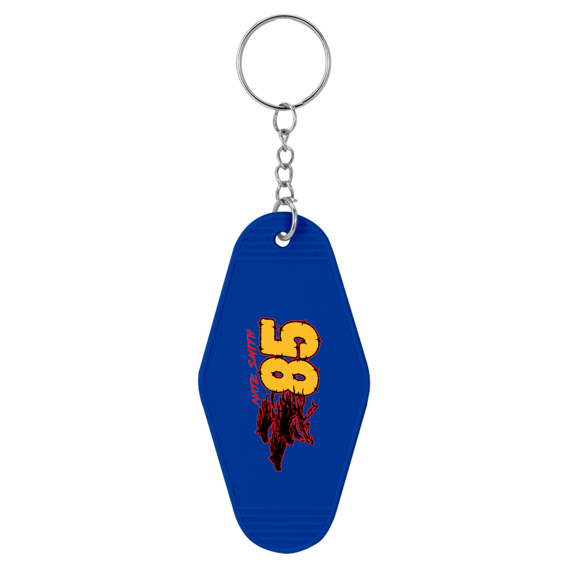 Nate Smith 85 Blue Motel Keychain