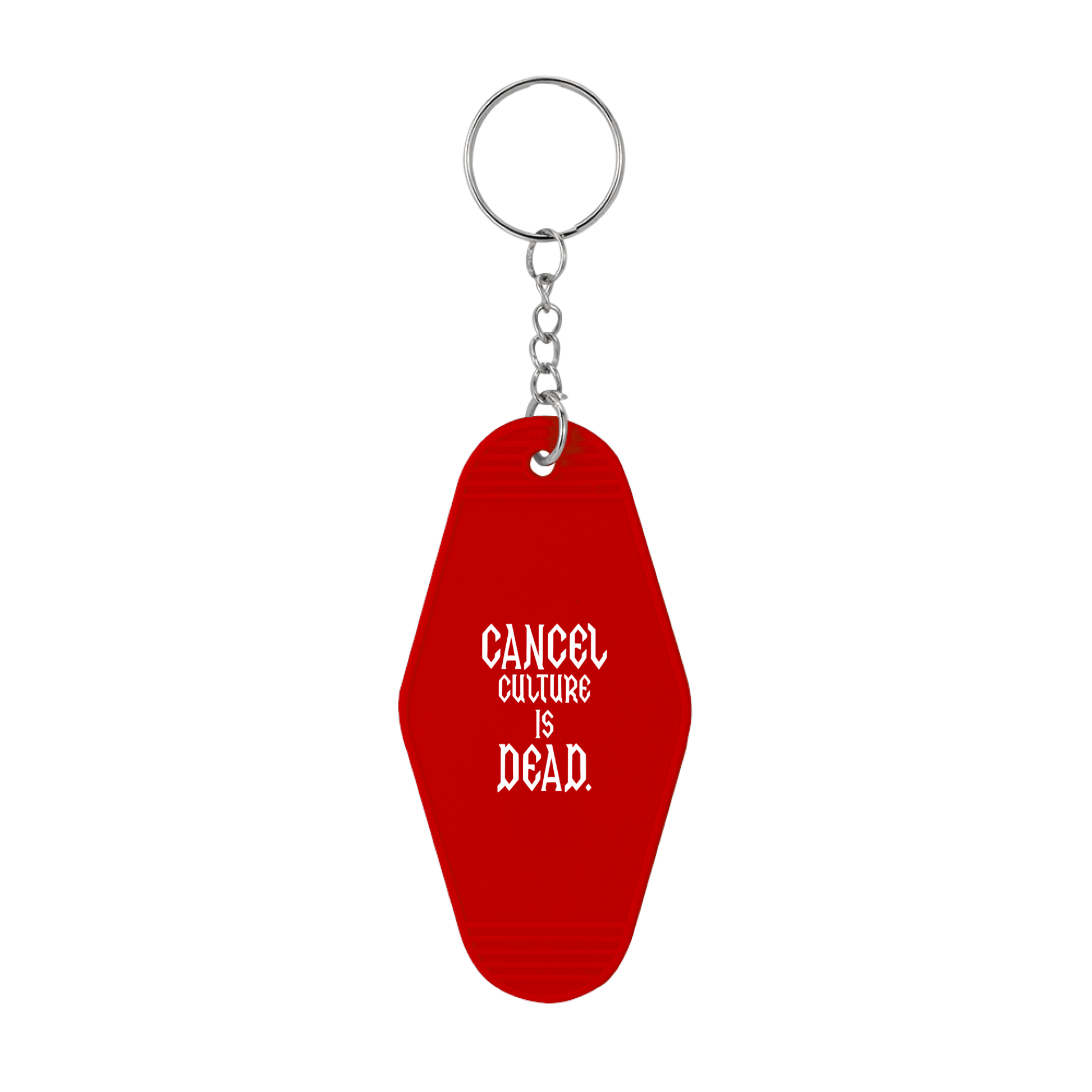 Cancel Culture Red Motel Keychain